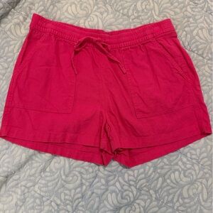 J. Crew Pink Linen Shorts